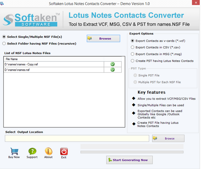 Lotus Notes Contacts